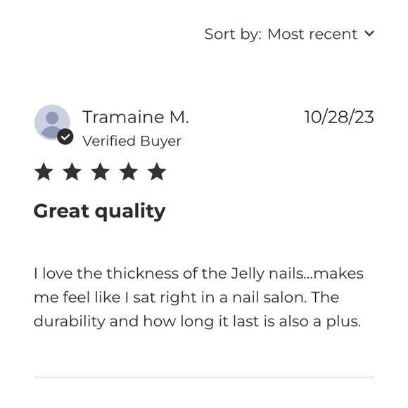 Kiss Jelly Fantasy XL Length Translucent Gel Acrylic Fake Nails in Jelly Jolly - Picture 11 of 11